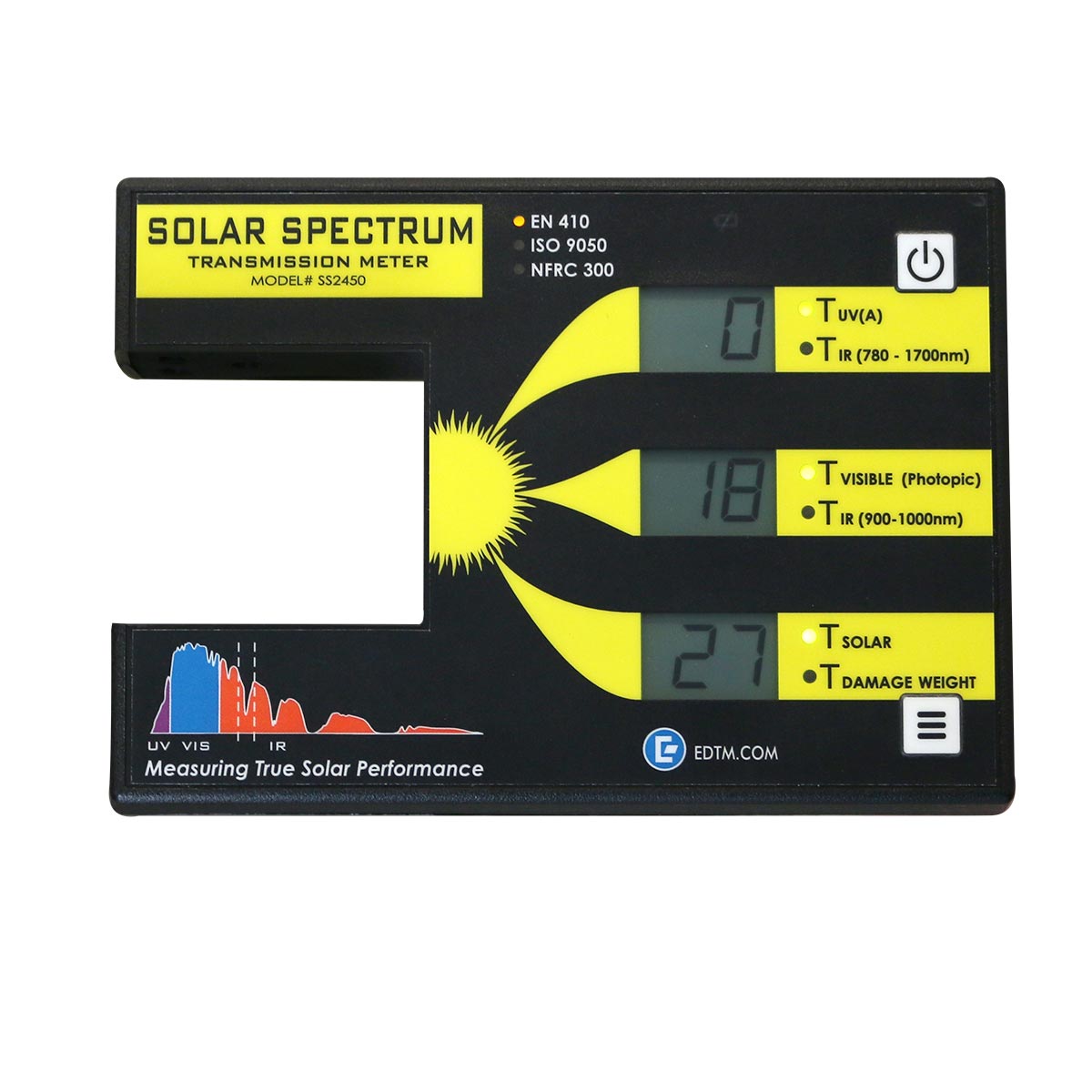 Solar Spectrum SS2450 Messgerät, UV, sichtbares Licht, IR Bereich, TDW Messung