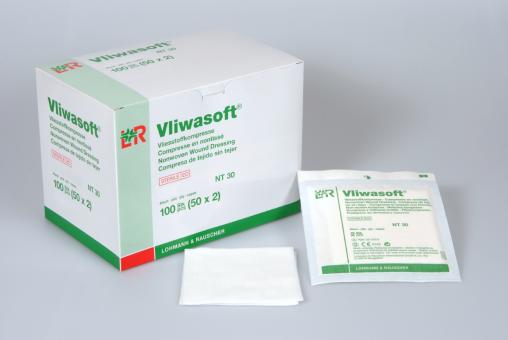 Vliwasoft Vliesstoffkompresse steril, 50x2 Stück Vliwasoft Vliesstoffkompresse steril, 50x2 Stück
