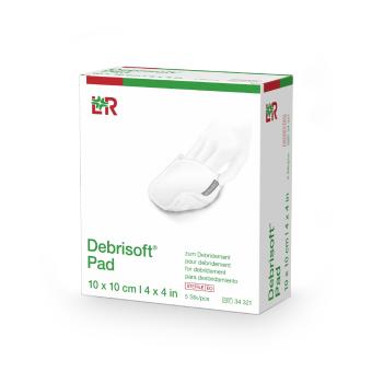 Debrisoft Pad Wundbettvorbereitung steril, 10x10cm, 5 Stück Debrisoft Pad Wundbettvorbereitung steril, 10x10cm, 5 Stück