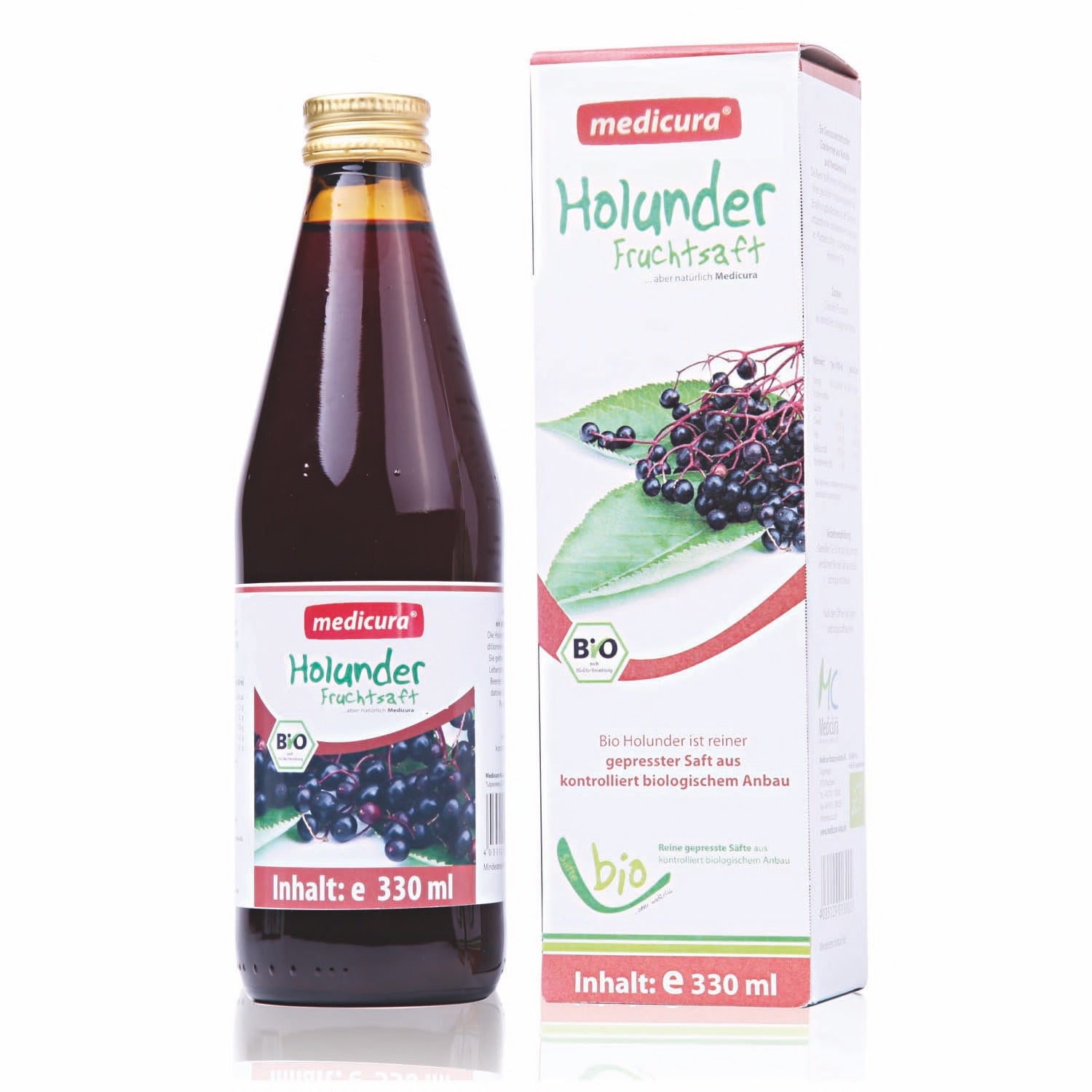 Bio Holunder 100 % Fruchtsaft - 330 ml Glasflasche Bio Holunder 100 % Fruchtsaft - 330 ml Glasflasche