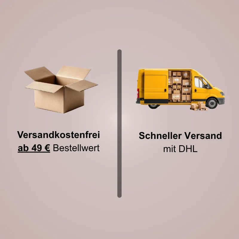 Kostenloser Versand ab 49 € per DHL
