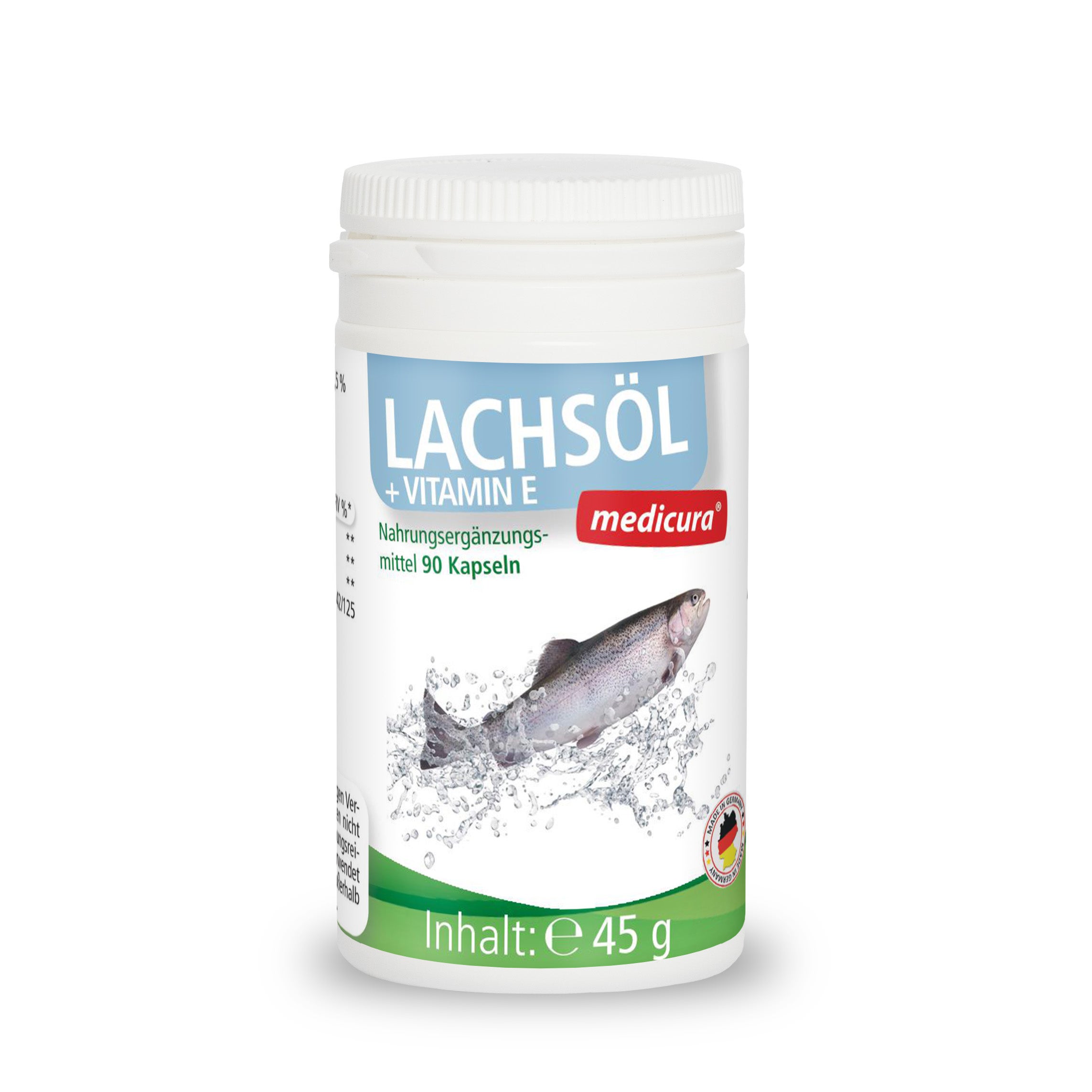 Lachsöl + Vitamin E - 90 Kapseln Lachsöl + Vitamin E - 90 Kapseln