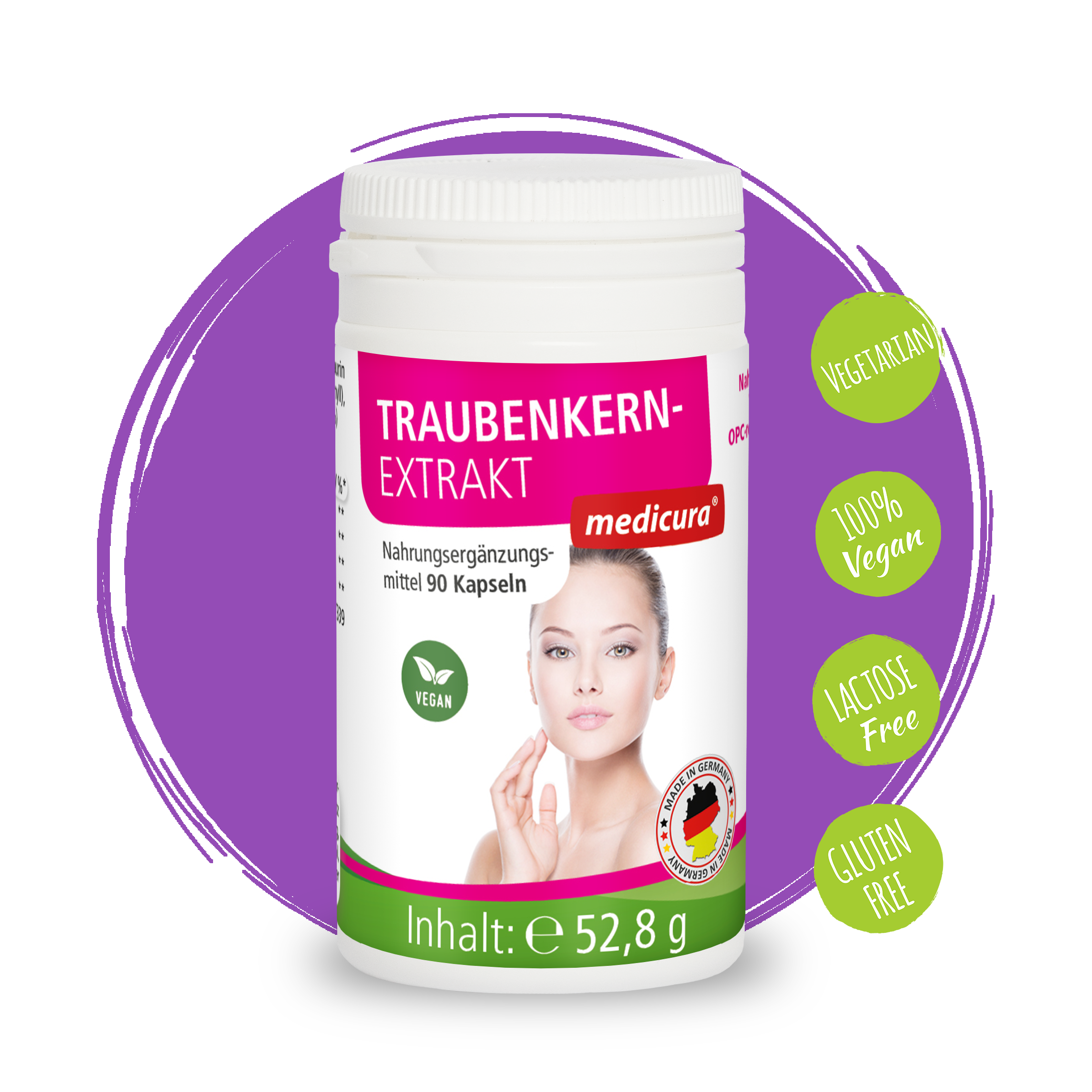 Rotweintraubenkernextrakt OPC - 90 Kapseln Rotweintraubenkernextrakt OPC - 90 Kapseln