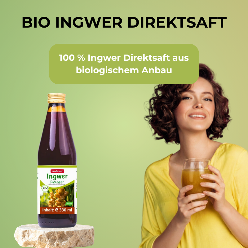 Bio Ingwer 100 % Fruchtsaft - 330 ml Glasflasche