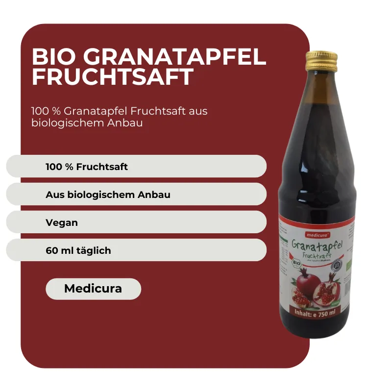 Medicura Bio Granatapfel Fruchtsaft - 750 ml