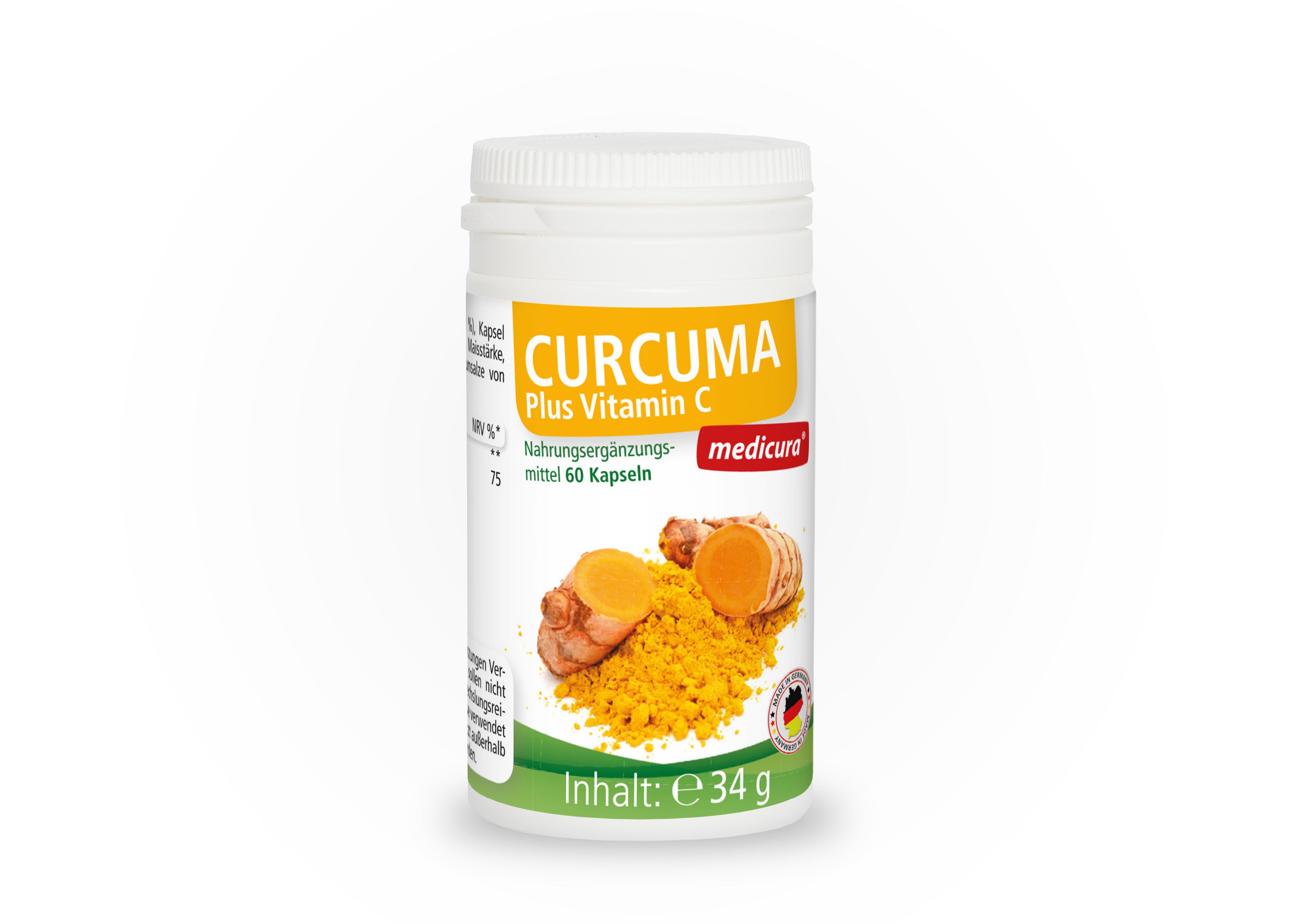 Curcuma plus Vitamin C - 60 Kapseln Curcuma plus Vitamin C - 60 Kapseln