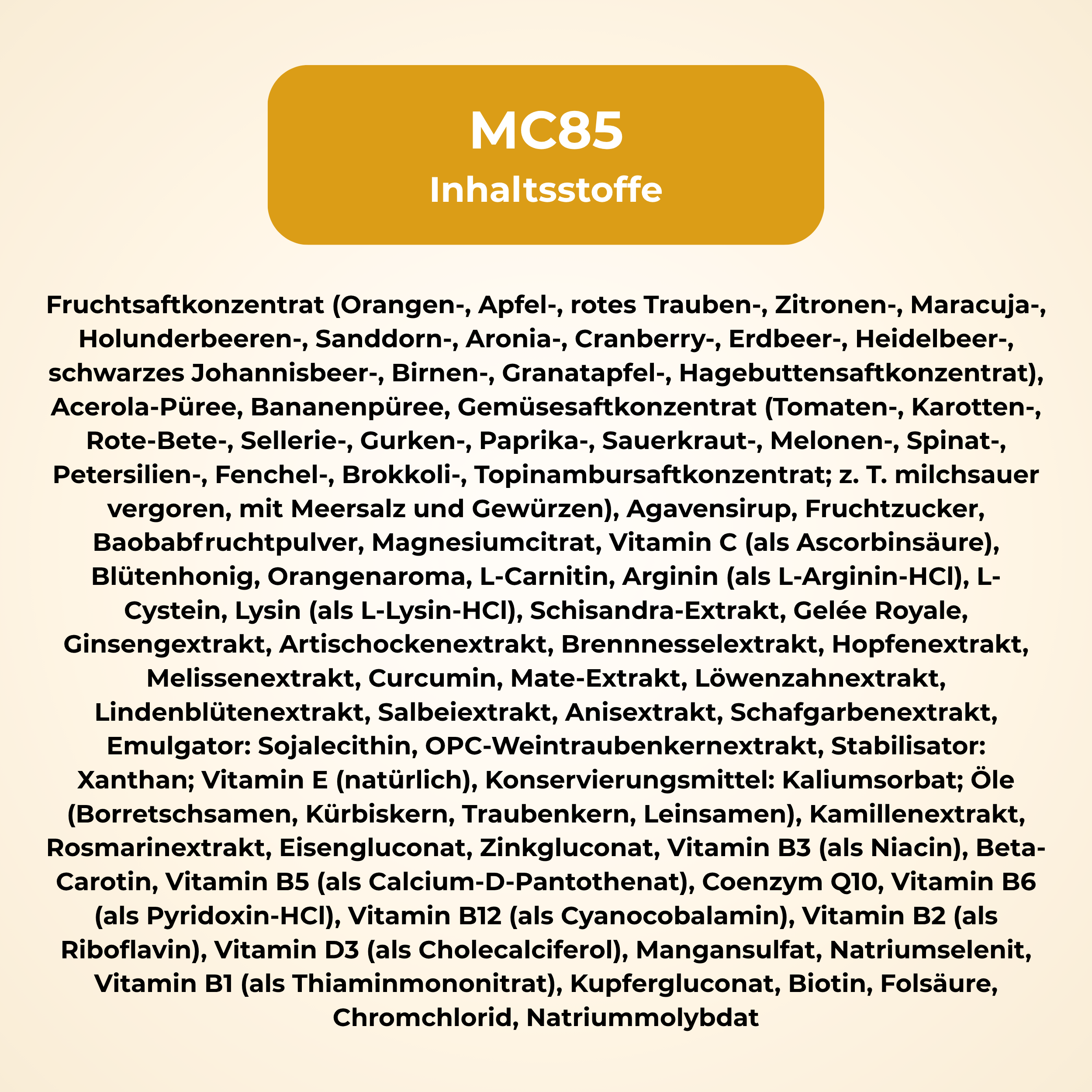 30 x Ampullen - MC85 Micronährstoff Complex