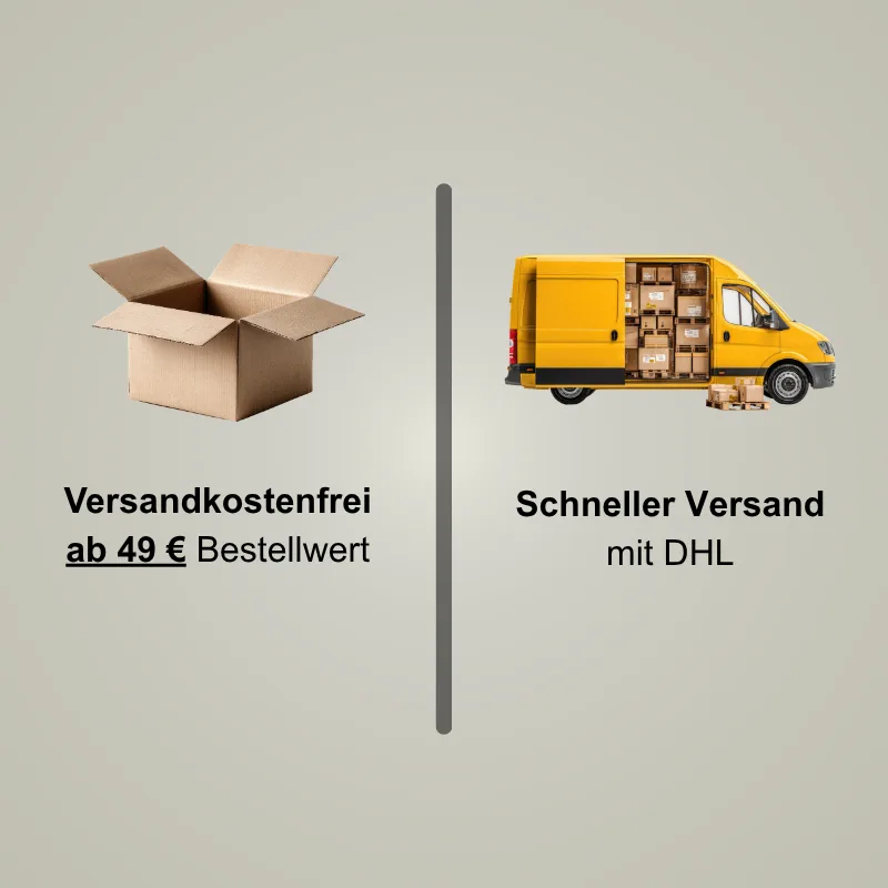 Kostenloser Versand ab 49 € per DHL