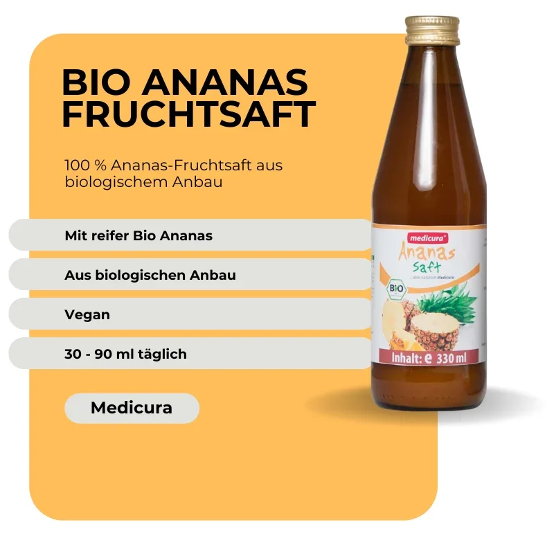 Medicura Bio Ananas Fruchtsaft - 330 ml