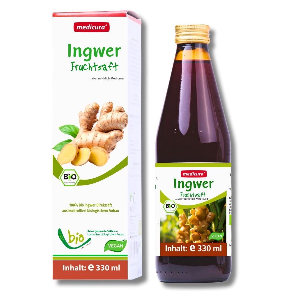 Bio Ingwer 100 % Fruchtsaft - 330 ml Glasflasche