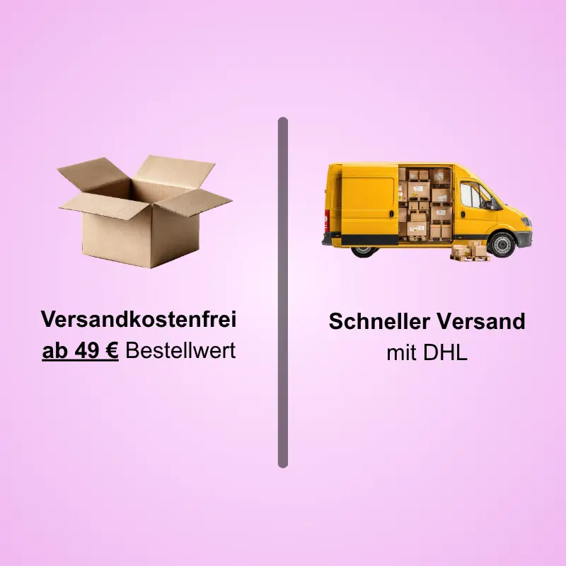 Kostenloser Versand ab 49 € per DHL