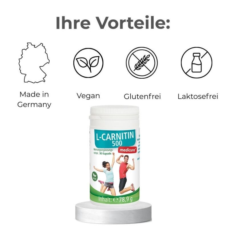 L-Carnitin 500 mg  - 90 Kapseln