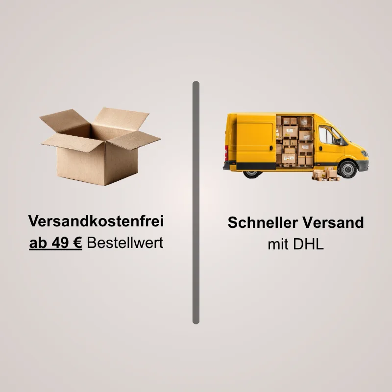 Kostenloser Versand ab 49 € per DHL