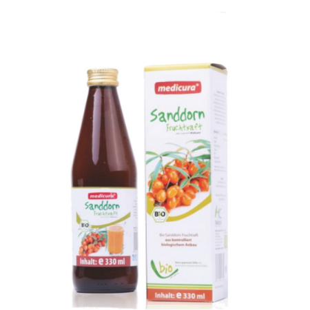 Bio Sanddorn 100 % Fruchtsaft - 330 ml Glasflasche Bio Sanddorn 100 % Fruchtsaft - 330 ml Glasflasche