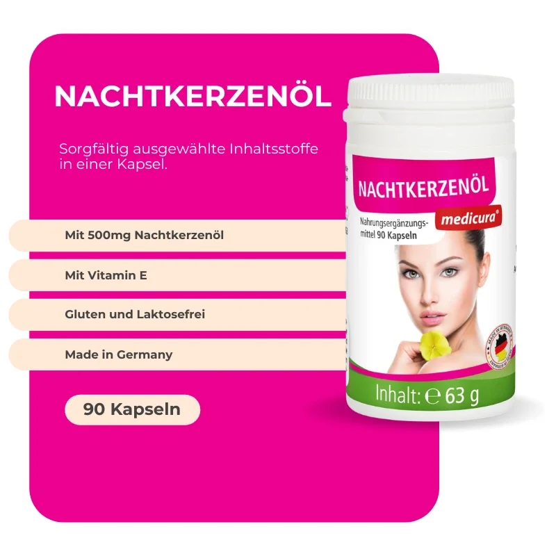 Medicura Nachtkerzenöl - 90 kapseln