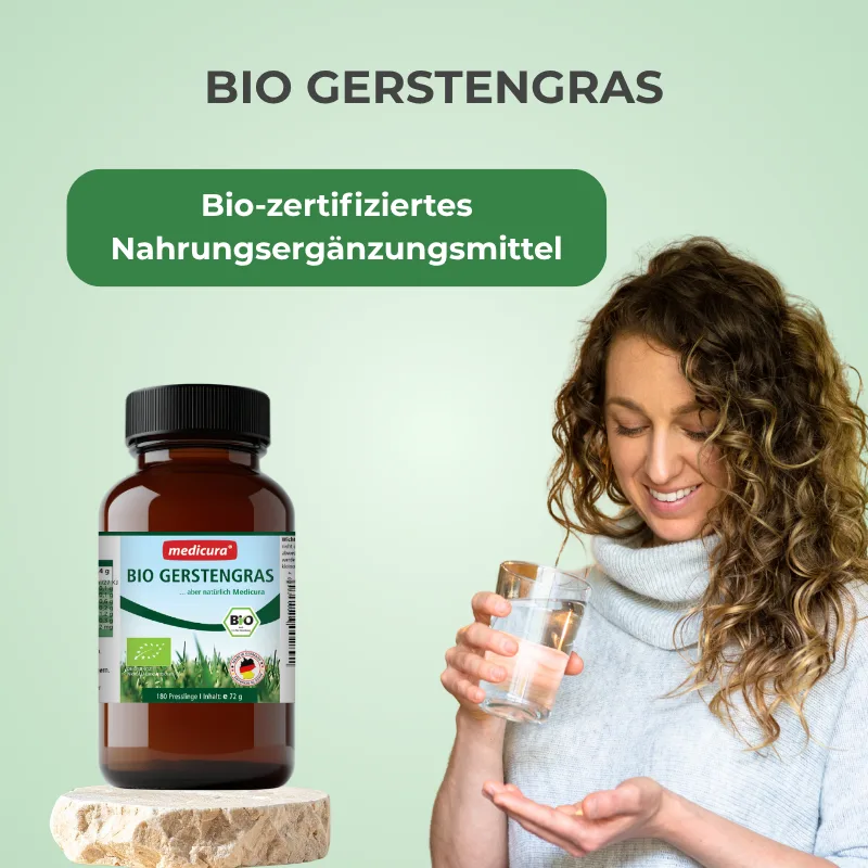 Medicura Bio Gerstengras - 180 Presslinge