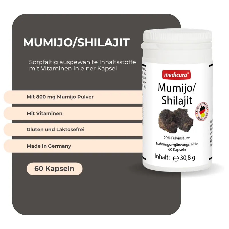 Medicura Mumijo/Shilajit - 60 Kapseln
