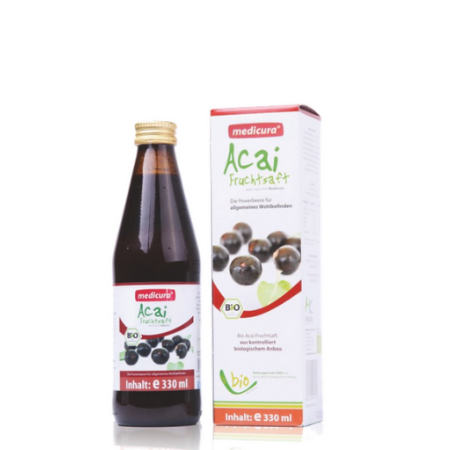 Bio Acai 100 % Fruchtsaft - 330 ml Glasflasche Bio Acai 100 % Fruchtsaft - 330 ml Glasflasche