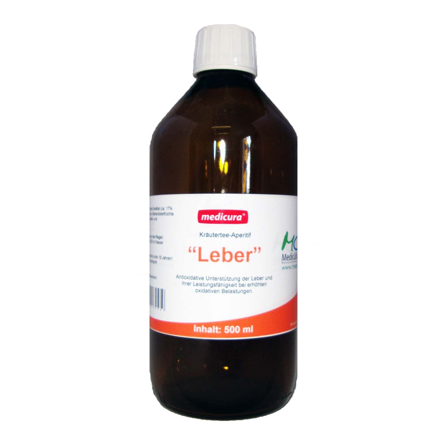 Kräutertee-Aperitif „Leber" - 500 ml Glasflasche Kräutertee-Aperitif „Leber" - 500 ml Glasflasche