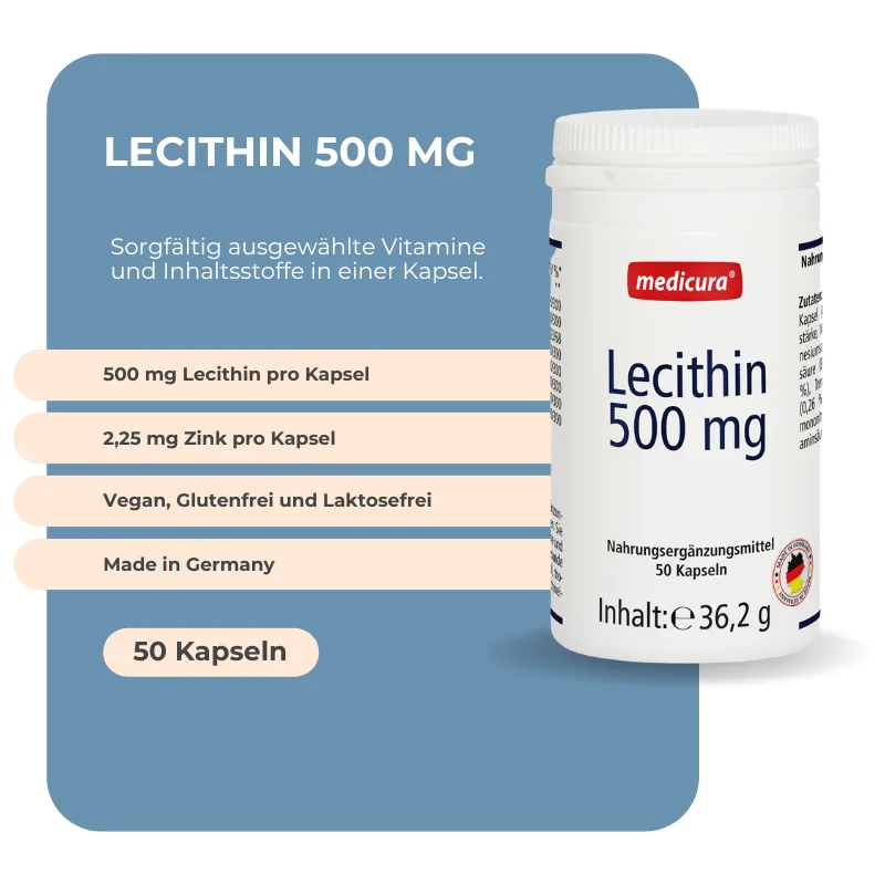 Medicura Lecithin 500 mg - 50 Kapseln