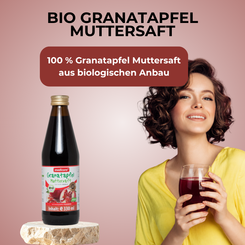 Bio Granatapfel 100 % Fruchtsaft - 330 ml Glasflasche