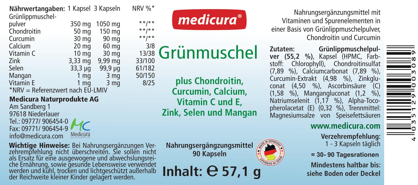 Grünmuschel Plus - 90 Kapseln