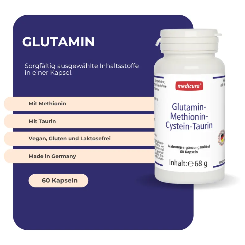 Medicura Glutamin - 60 Kapseln