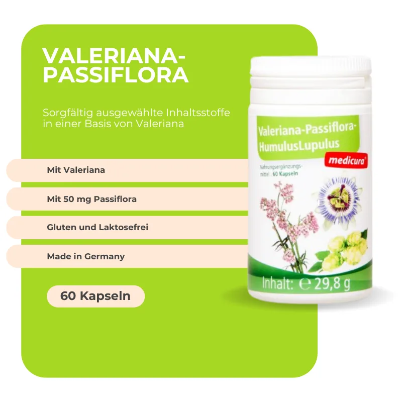 Medicura Valeriana Passiflora - 60 kapseln