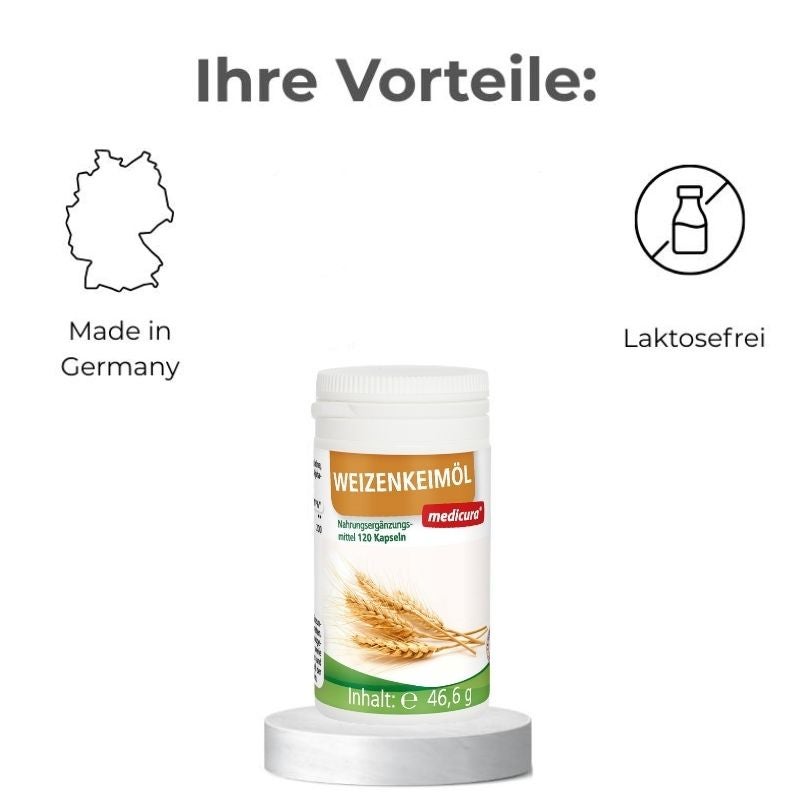 Weizenkeimöl - 120 Kapseln