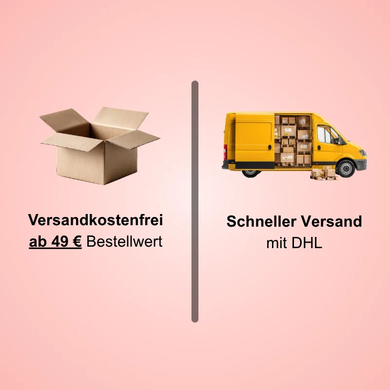 Kostenloser Versand ab 49 € per DHL