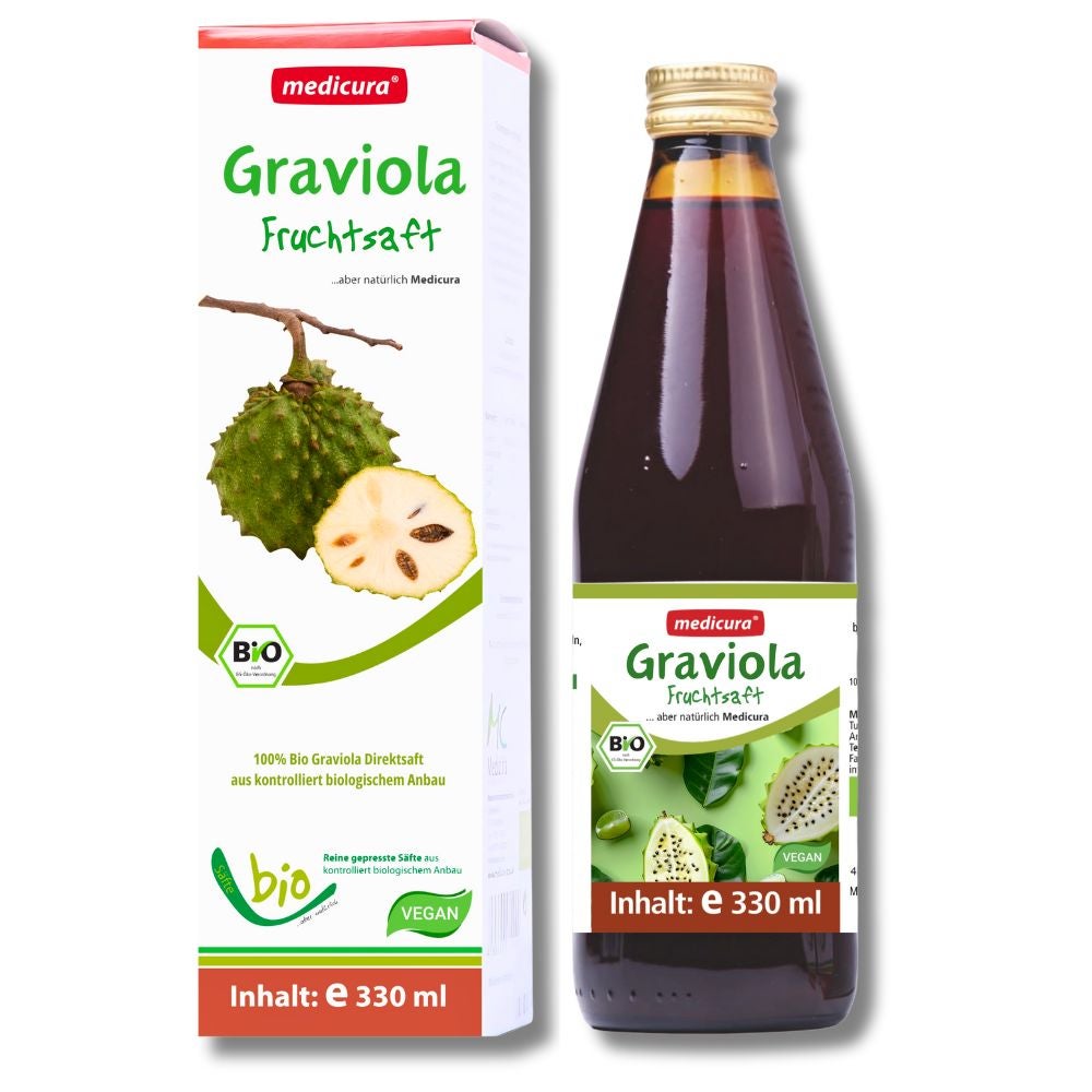 Bio Graviola 100 % Fruchtsaft - 330 ml Glasflasche