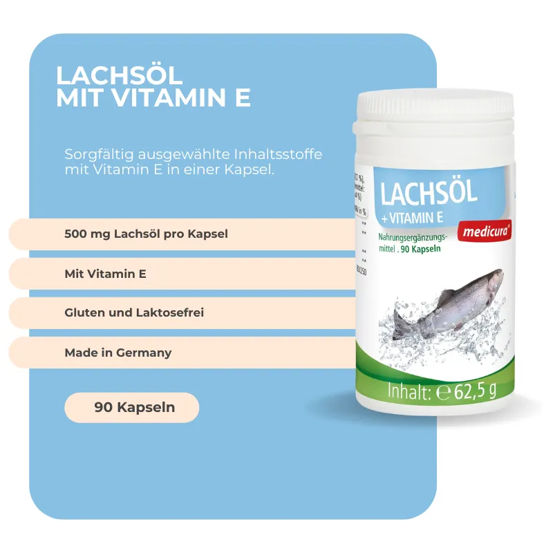 Medicura Lachsöl - 90 Kapseln