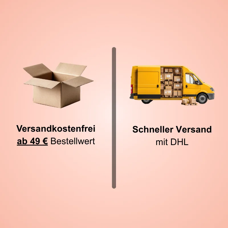Kostenloser Versand ab 49 € per DHL