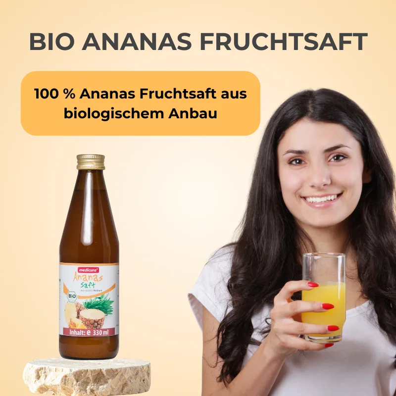 Medicura Bio Ananas Fruchtsaft - 330 ml