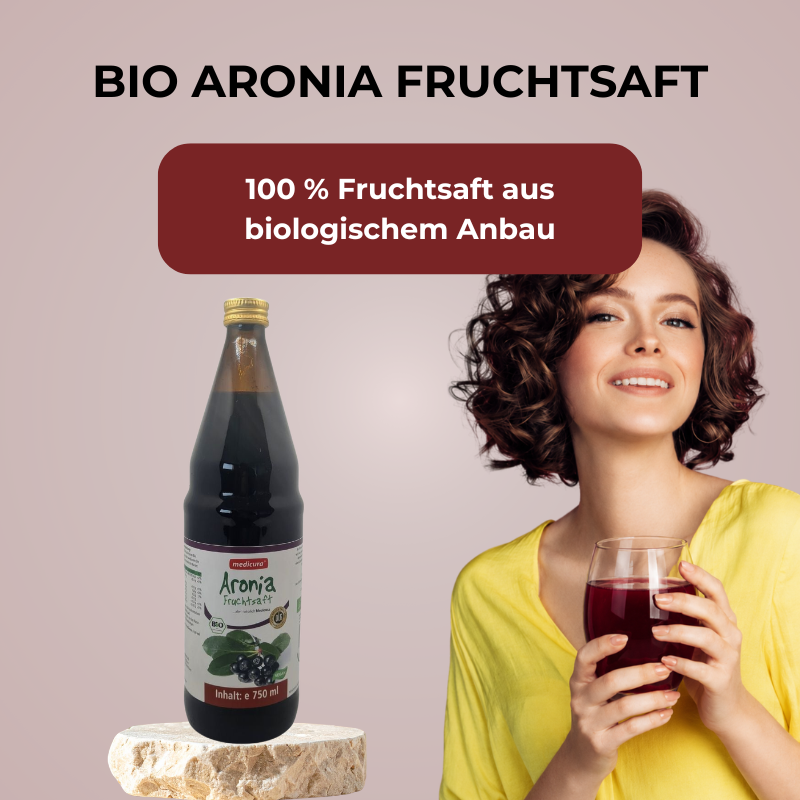 Bio Aronia 100 % Fruchtsaft - 330 ml Glasflasche
