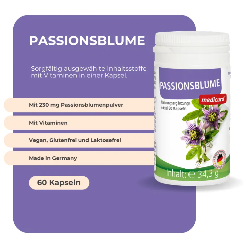 Medicura Passionsblume - 60 Kapseln