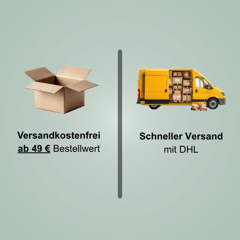 Kostenloser Versand ab 49 € per DHL