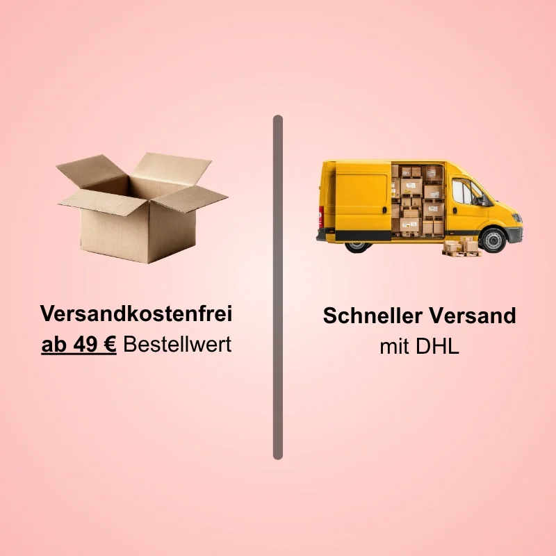 Kostenloser Versand ab 49€ per DHL