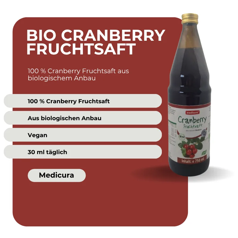 Medicura Bio Cranberry Fruchtsaft - 330 ml