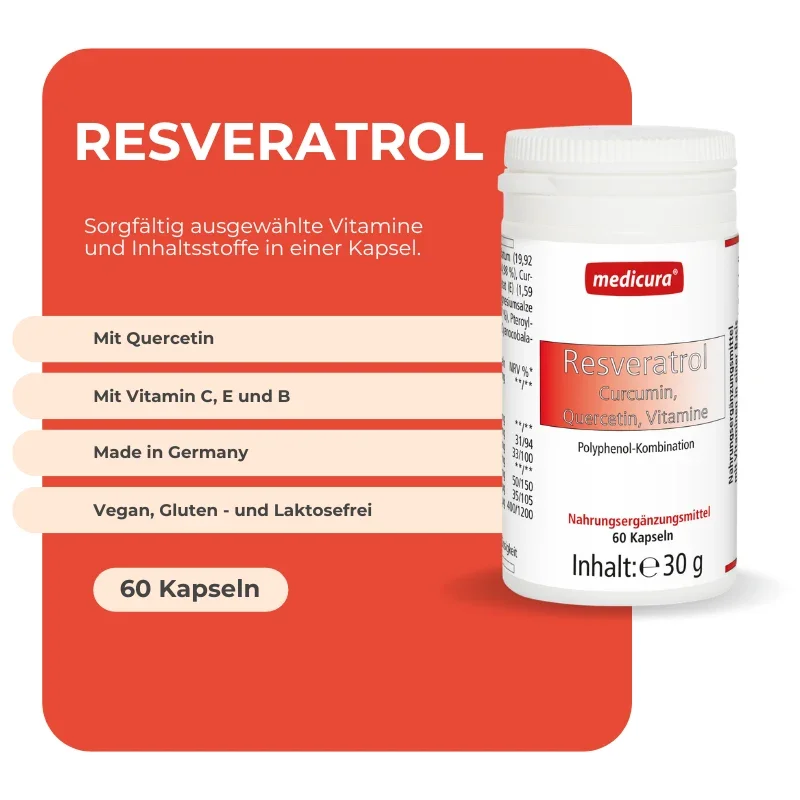 Medicura Resveratrol - 60 kapseln