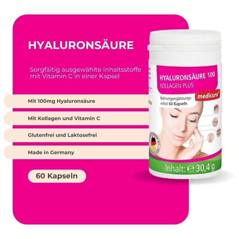 Hyaluronsäure 100 Kollagen Plus - Magic Aging - 60 Kapseln