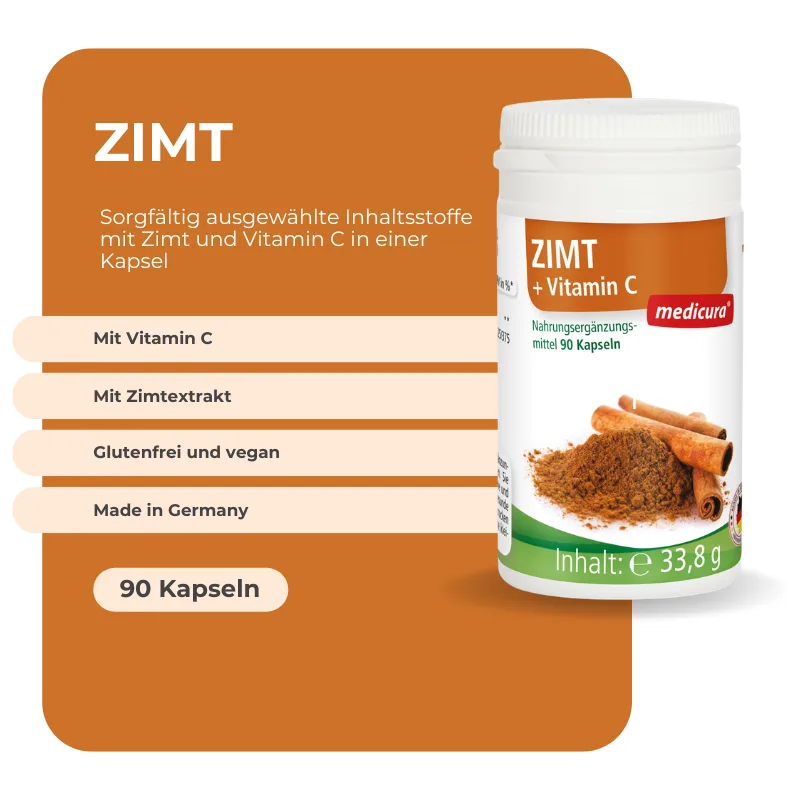 Medicura Zimt - 90 Kapseln