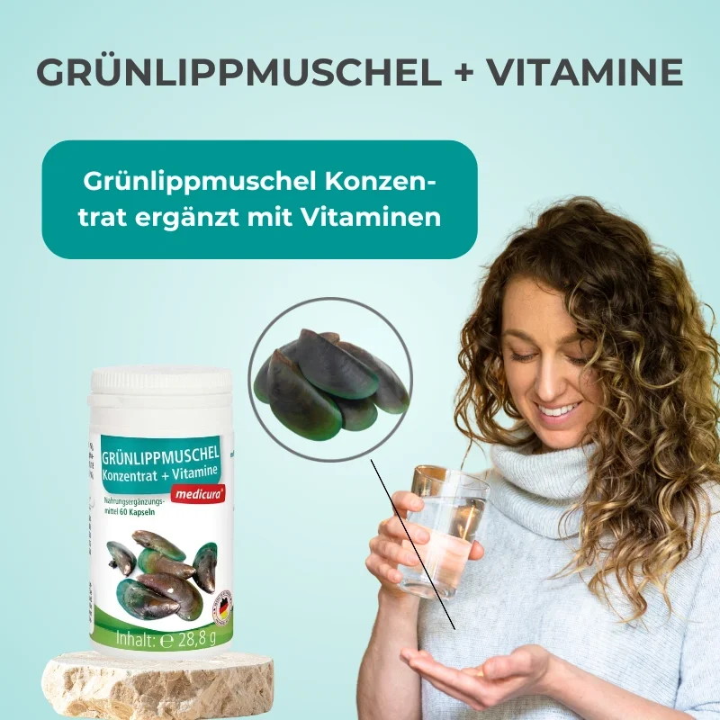 Bildbeschreibung Grünlippmuschel + Vitamine