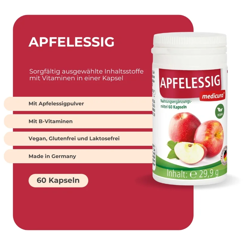Medicura Apfelessig 60 Kapseln