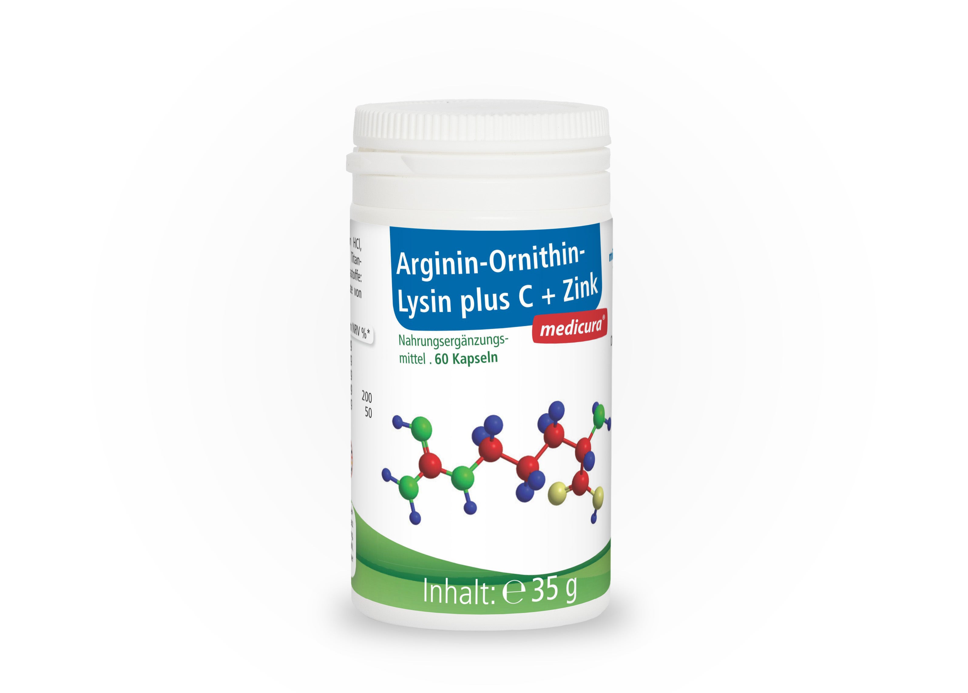 Arginin - Ornithin - Lysin + C + Zink - 60 Kapseln Arginin - Ornithin - Lysin + C + Zink - 60 Kapseln