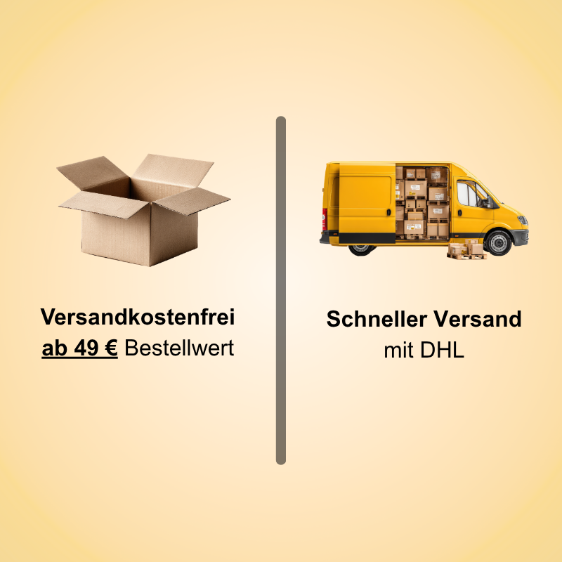 Kostenloser Versand ab 49 € per DHL