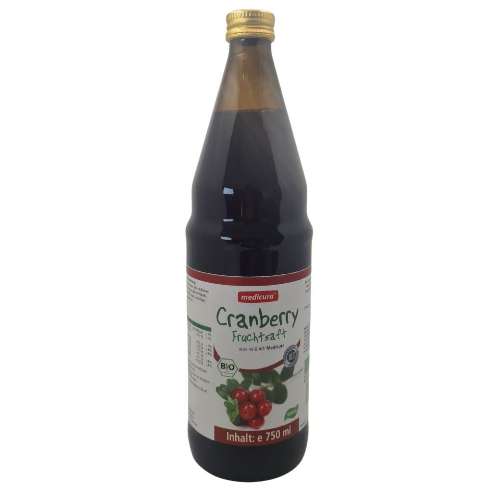 Bio Cranberry 100% Fruchtsaft - 750 ml Glasflasche Bio Cranberry 100% Fruchtsaft - 750 ml Glasflasche