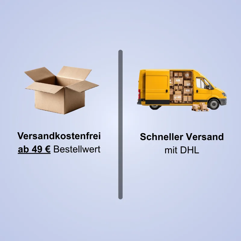 Kostenloser Versand ab 49 € per DHL