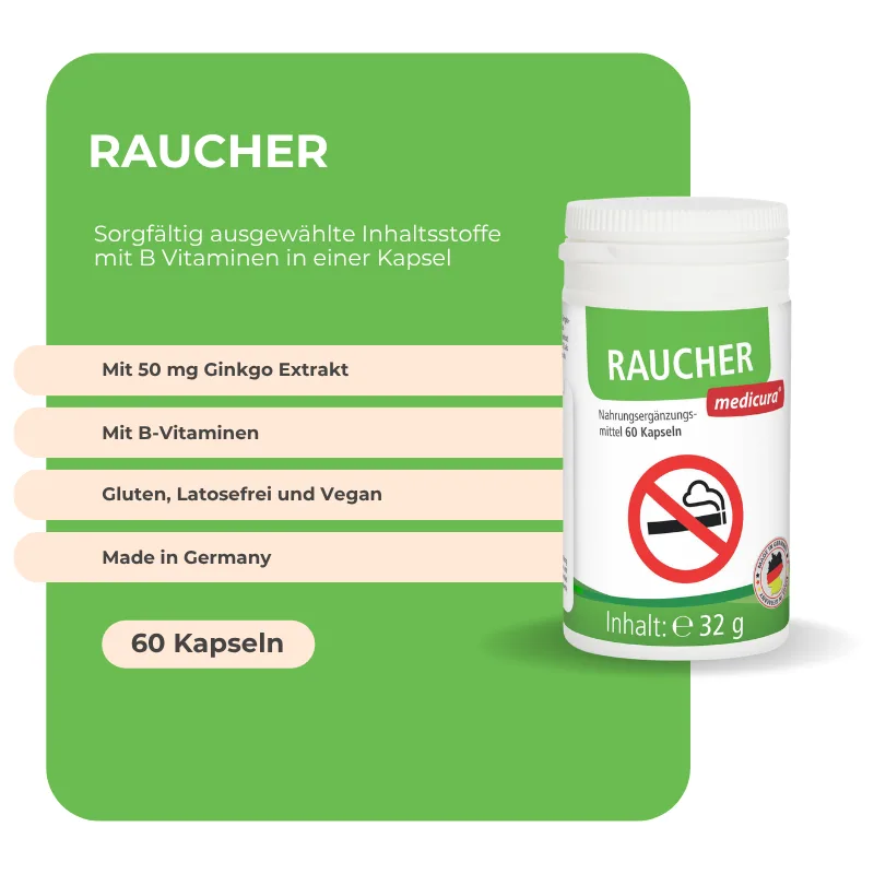 Medicura Raucher - 60 Kapseln