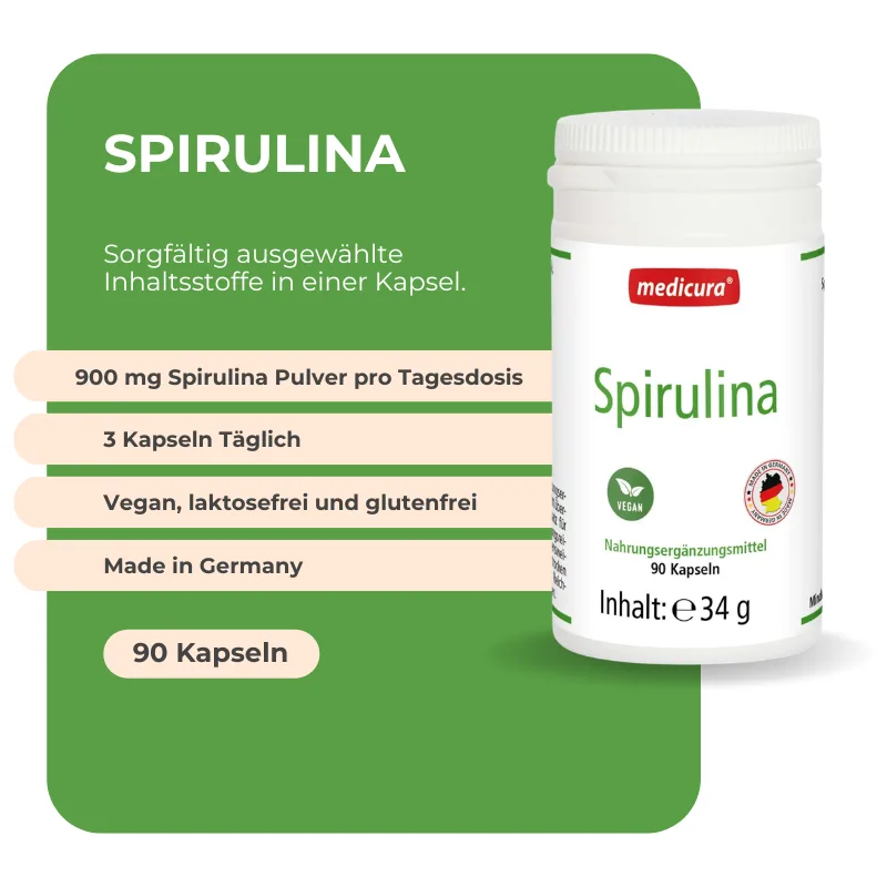 Medicura Spirulina - 90 Kapseln